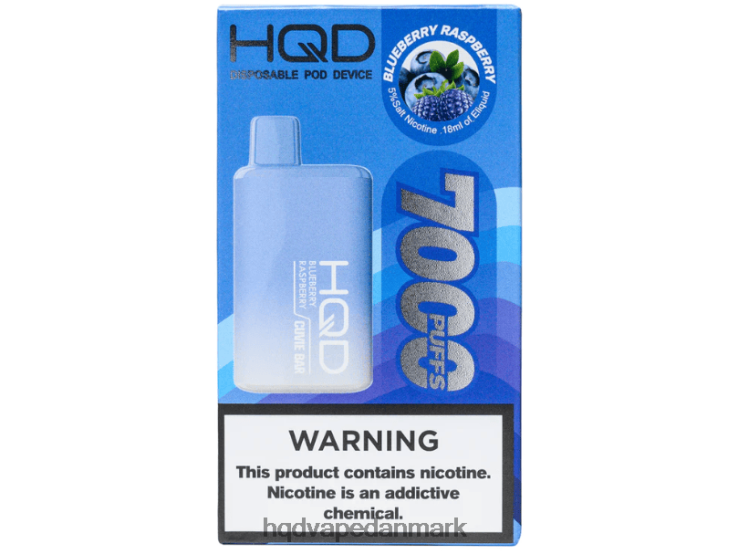 blåbær hindbær HQD CUVIE BAR engangs 22D0XP145 - HQD vape shop