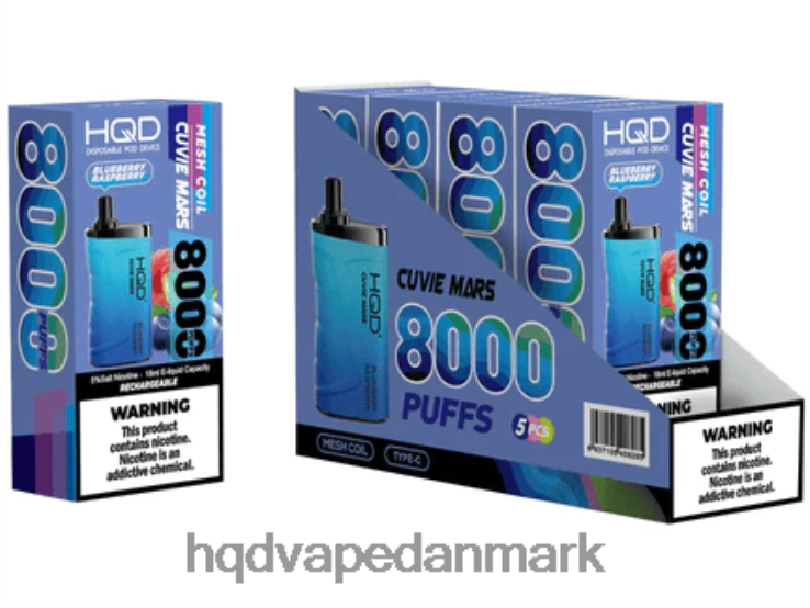 blåbær hindbær HQD CUVIE MARS engangs 22D0XP146 - HQD sale