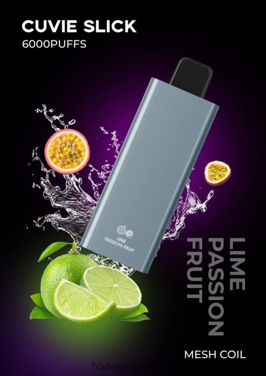 glat citron passionsfrugt HQD CUVIE SLICK 6000 pust 22D0XP29 - HQD wholesale