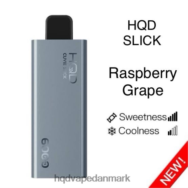 glat hindbærdrue HQD CUVIE SLICK 6000 pust 22D0XP21 - HQD vape nicotine