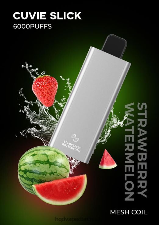 glat jordbær vandmelon HQD CUVIE SLICK 6000 pust 22D0XP37 - HQD disposable vape