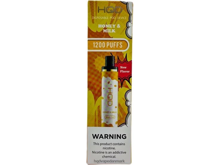 honning og mælk HQD CUVIE PLUS engangs 22D0XP173 - HQD vape københavn