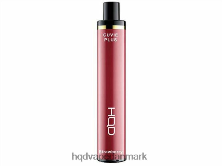jordbær HQD CUVIE PLUS engangs vape 22D0XP252 - HQD vape Danmark