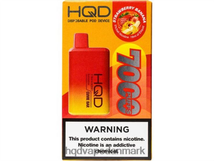 jordbær banan HQD CUVIE BAR engangs 22D0XP253 - HQD vape københavn