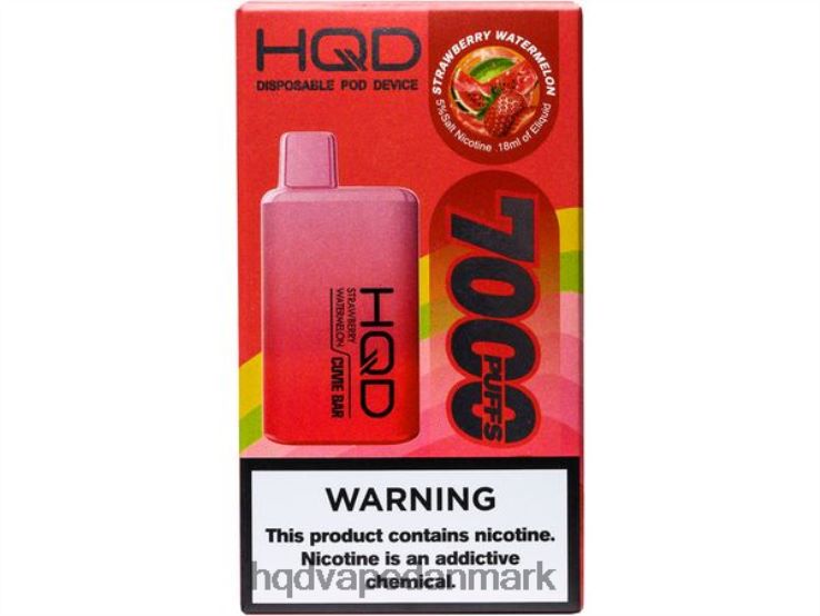 jordbær vandmelon HQD CUVIE BAR engangs 22D0XP260 - HQD vape Denmark