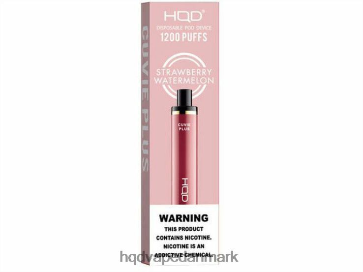jordbær vandmelon HQD CUVIE PLUS engangs vape 22D0XP262 - HQD vape Danmark