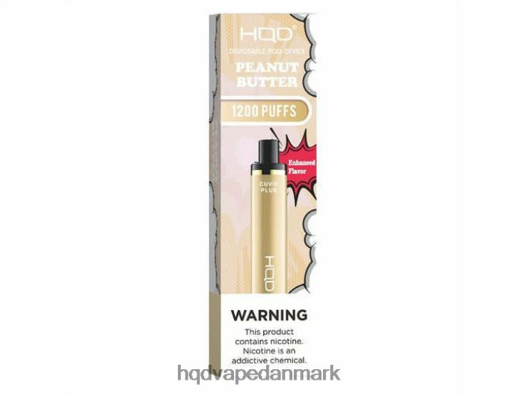 jordnøddesmør HQD CUVIE PLUS engangs vape 22D0XP231 - HQD vape nicotine