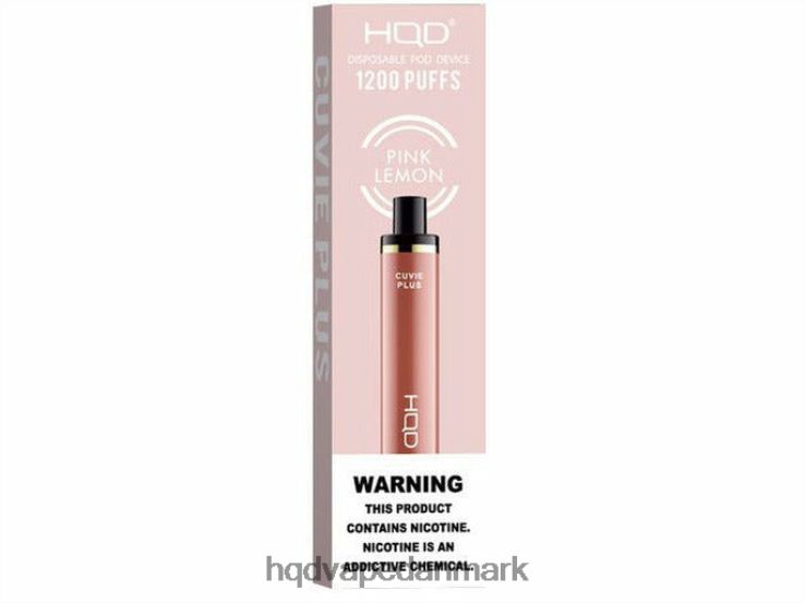 lyserød citron HQD CUVIE PLUS engangs vape 22D0XP237 - HQD disposable vape