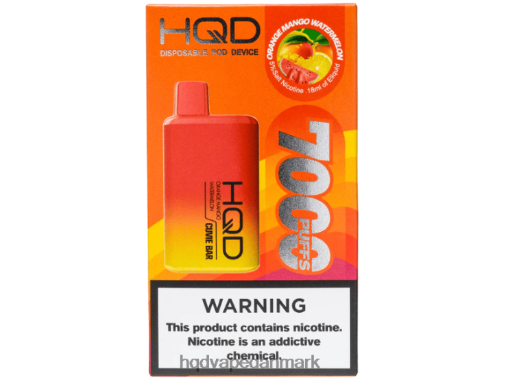 orange mango vandmelon HQD CUVIE BAR engangs 22D0XP227 - HQD disposable vape