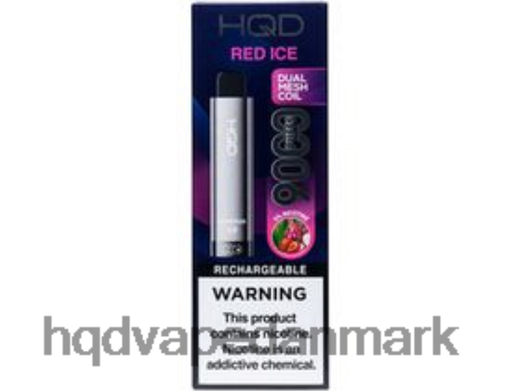 rød is HQD CUVIE PLUS 2.0 engangs 22D0XP245 - HQD vape shop
