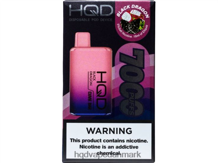 sort drage HQD CUVIE BAR engangs 22D0XP131 - HQD vape nicotine