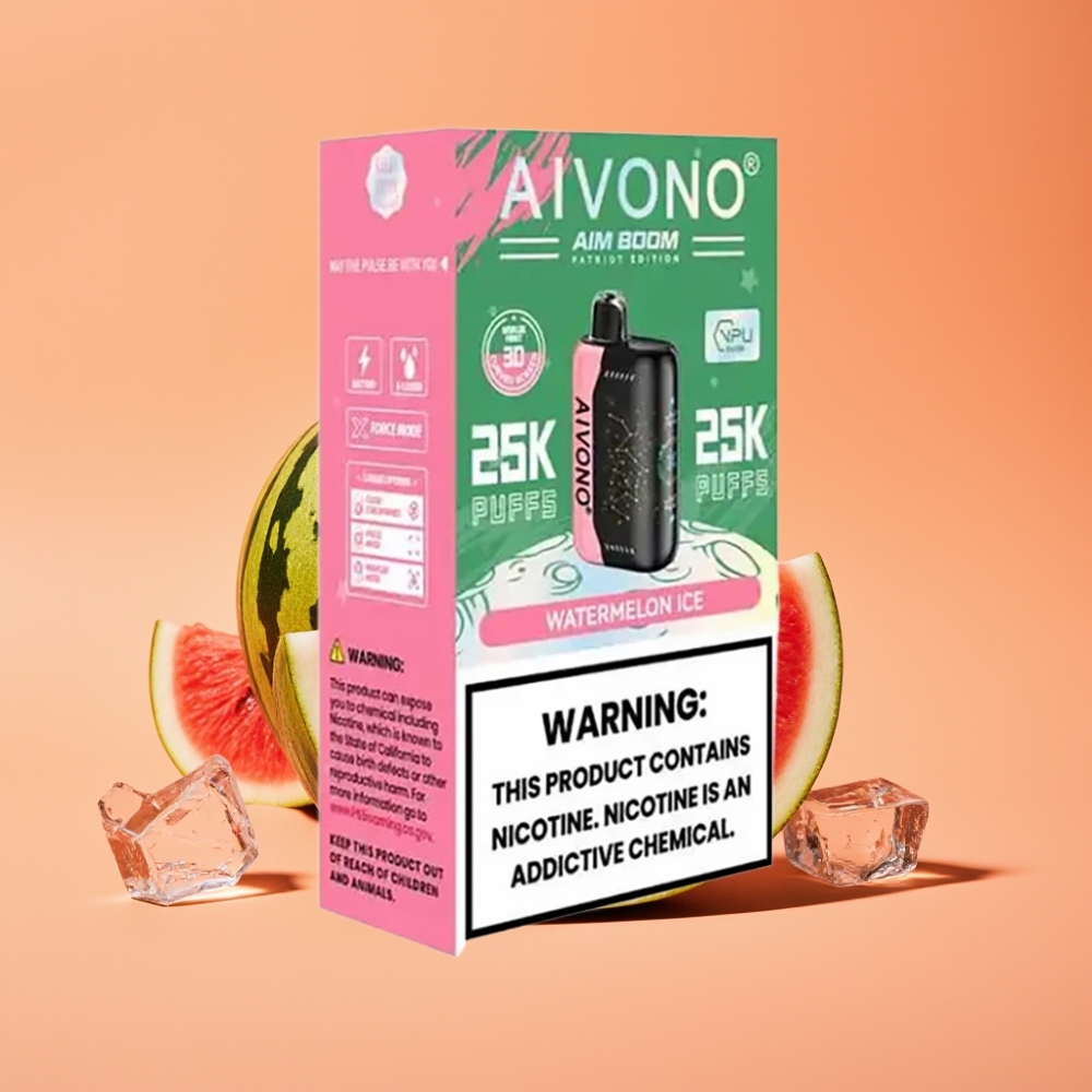 Aivono Aim Boom 25000 Puffs Engangs Vape Vandmelon Is med 650mAh Batteri