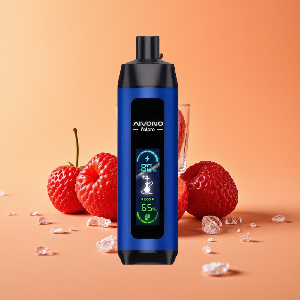 Aivono Aim Fatpro 22000 Puffs Engangs Vape Bær Is 0%/2%/3%/5% Nikotin 28ml
