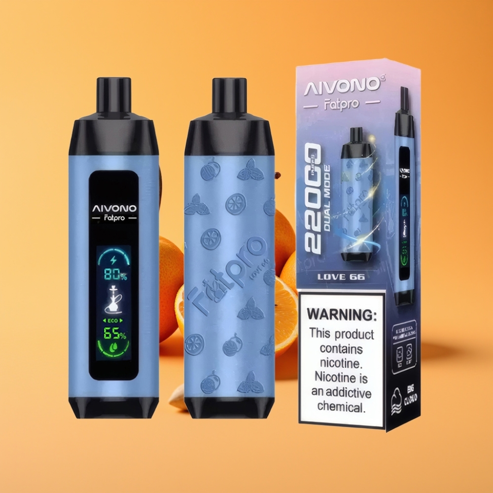 Aivono Aim Fatpro 22000 Puffs Engangs Vape Kærlighed 66 med 28ml E-væske og 10 smagsvarianter