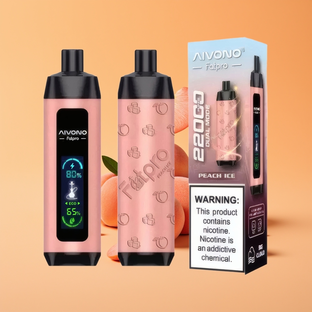 Denmark distributors Aivono Aim Fatpro 22000 Puffs Disposable Vape Fersken Is