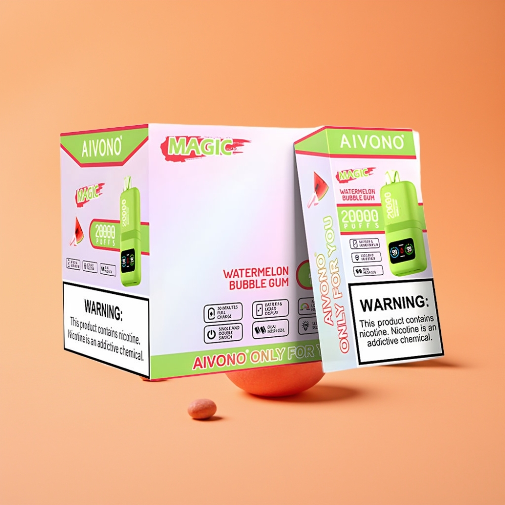 Aivono Aim Magic 20000 Puffs Engangs Vape Vandmelon Tyggegummi 26ml 5% Nikotin
