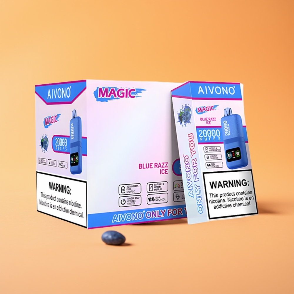 Denmark distributors Aivono Aim Magic 20000 Puffs Disposable Vape Blå hindbær is
