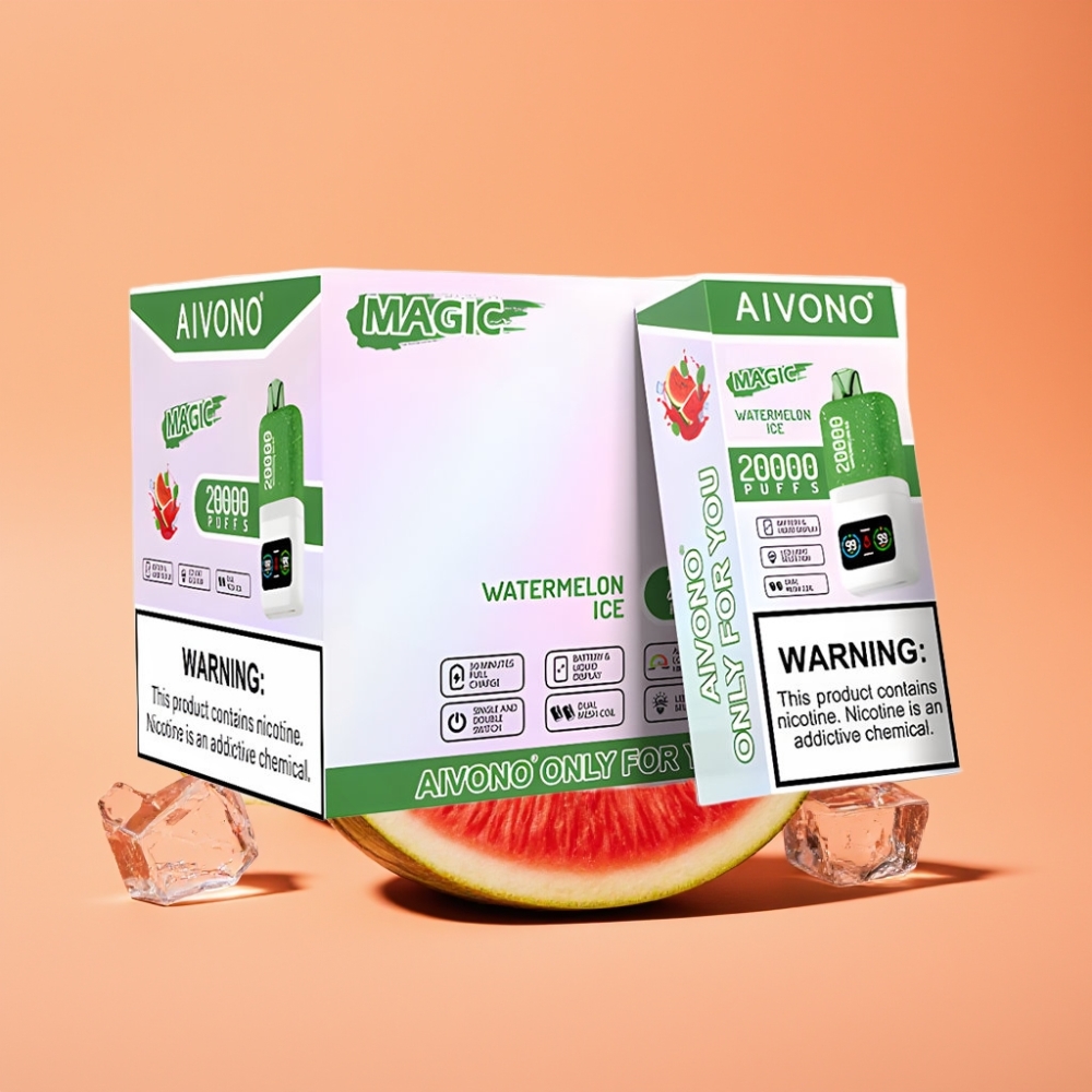 Denmark distributors Aivono Aim Magic 20000 Puffs Engangs Vape Vandmelon Is