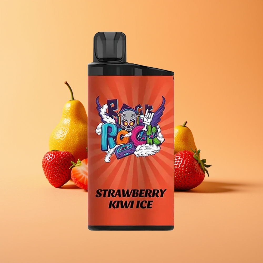 IGET Bar 3500 Puffs Engangs Vape Jordbær Kiwi Is med 1.2 Ohm Mesh Coil