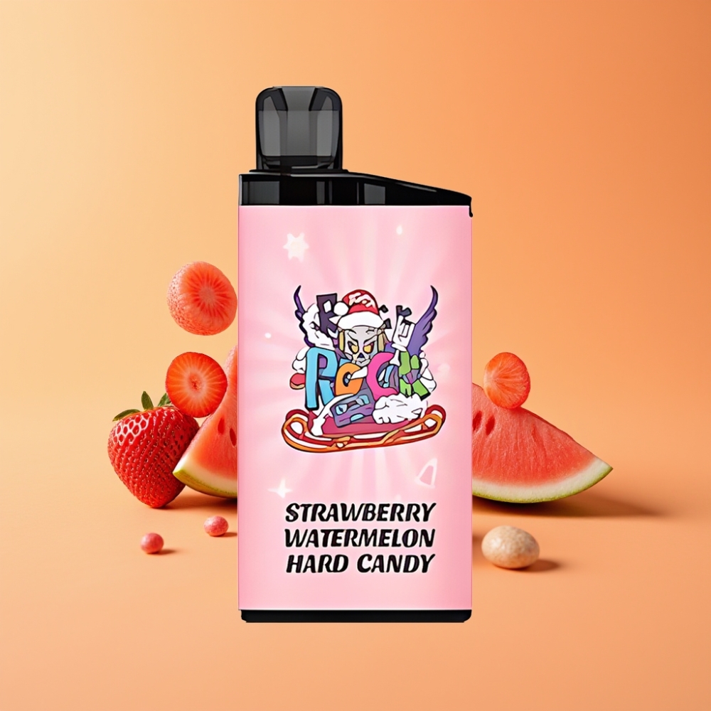 IGET Bar 3500 Puffs Engangs Vape Jordbær Vandmelon Hard Candy med 1400 mAh