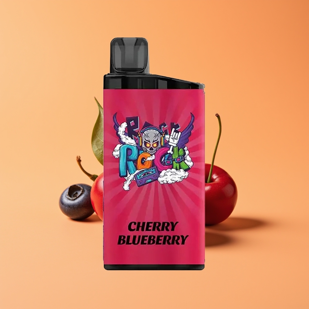 IGET Bar 3500 Puffs Engangs Vape Kirsebær Blåbær 1400 mAh 1.2 Ohm Mesh Coil