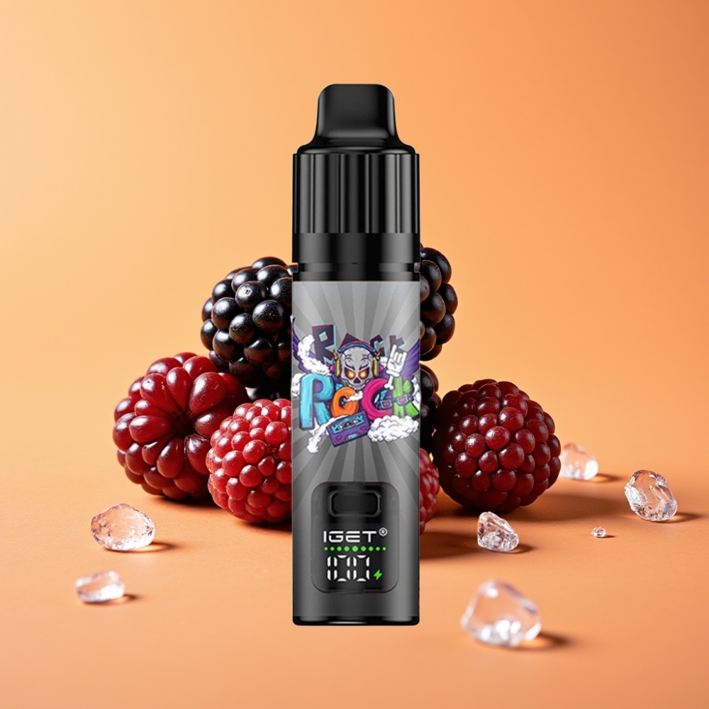 IGET BAR PLUS S3 POD 10000 Puffs Engangs Vape Brombær Is med 18 ml E-væske og 950 mAh