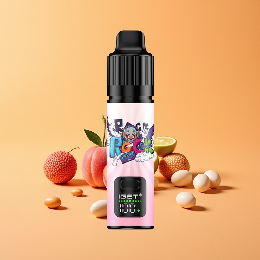 IGET BAR PLUS S3 POD 10000 Puffs Engangs Vape Fersken Litchi Lime Is