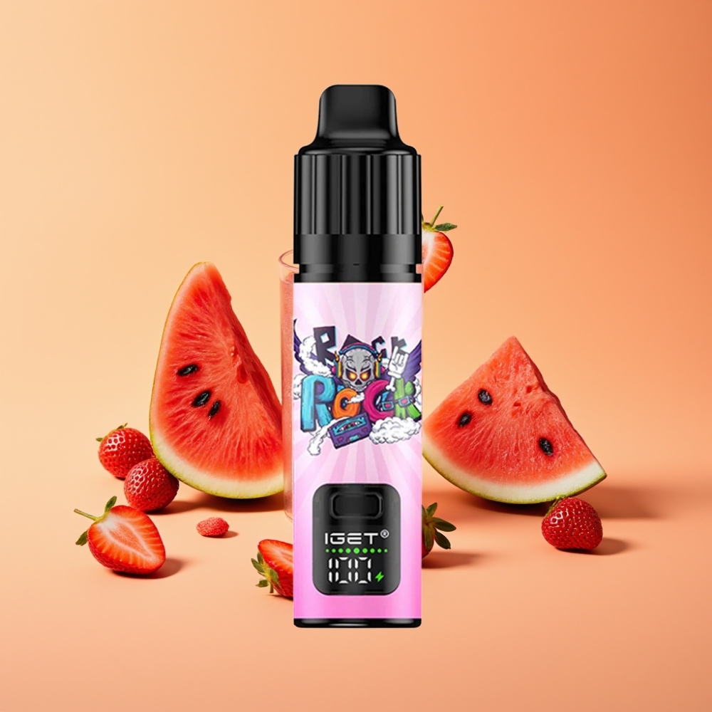 IGET BAR PLUS S3 POD 10000 Puffs Engangsvaper Jordbær Vandmelon Is