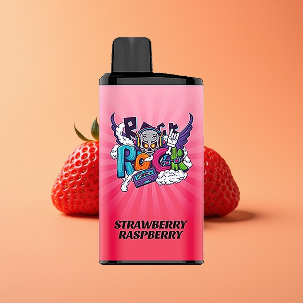 IGET Bar Pro 10000 Puffs Engangs Vape Jordbær Hindbær 2000 mAh
