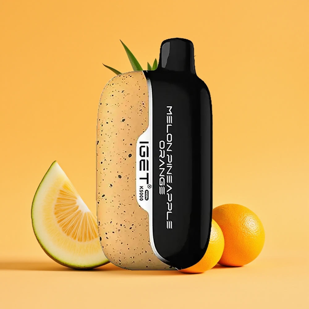 IGET Moon K5000 Puffs Engangs Vape Melon Ananas Appelsin – 5000 Puffs, 81,5 g