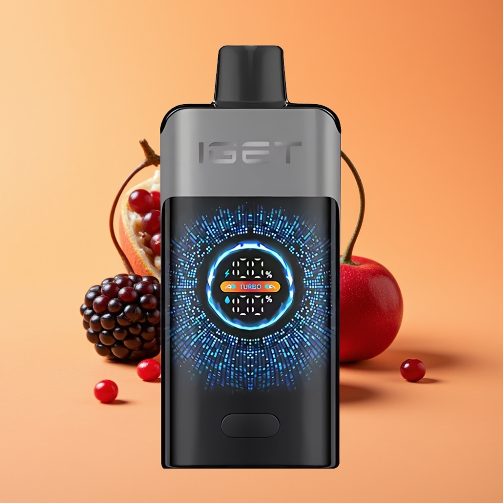 IGET ONE 12000 Puffs Engangs Vape Brombær Kirsebær Granatæble