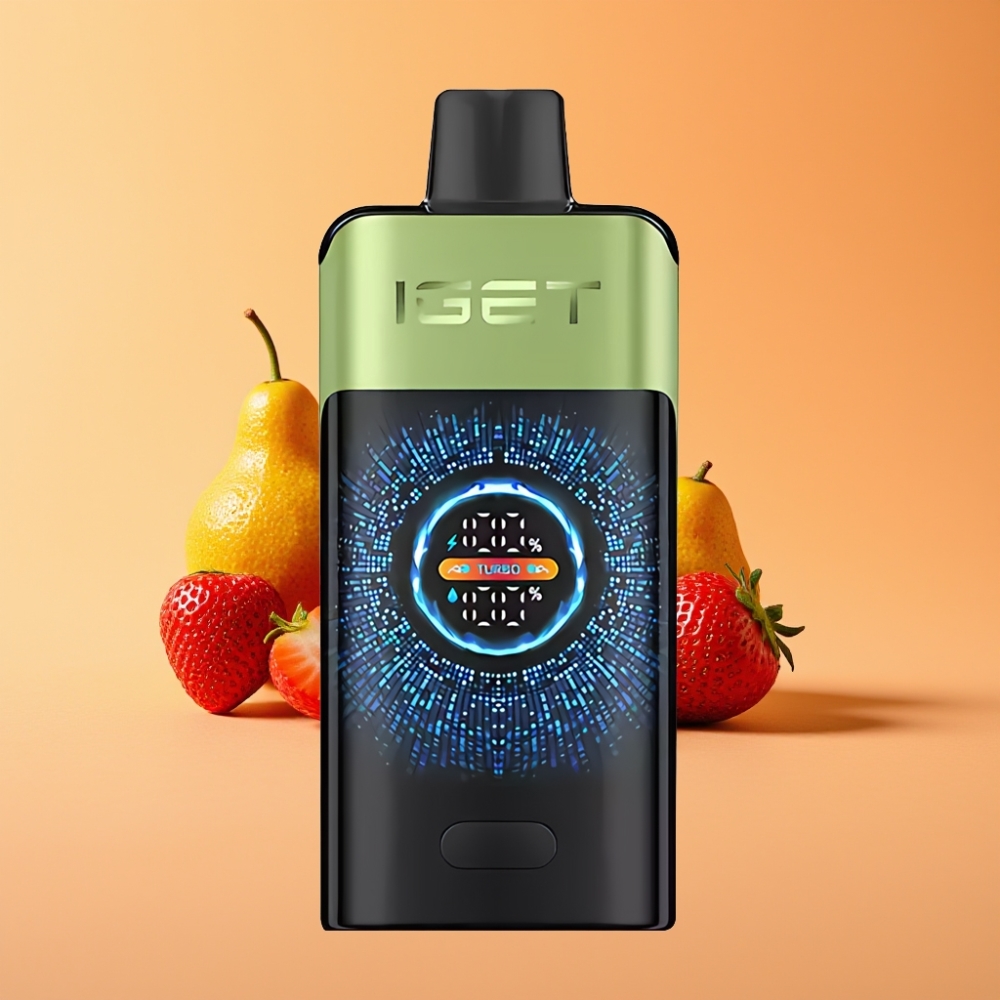 IGET ONE 12000 Puffs Engangs Vape Jordbær Kiwi Is med 2700 mAh Batteri