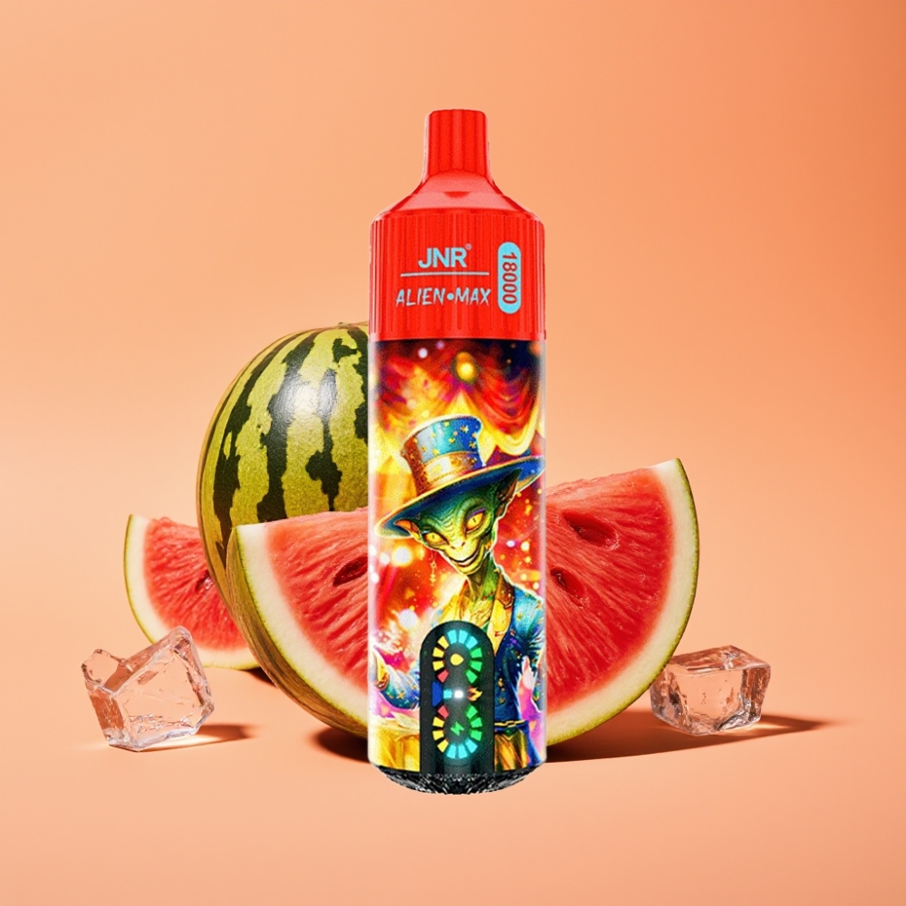 JNR Alien Max 18000 Puffs Engangs Vape Vandmelon Is med Smart LED Display