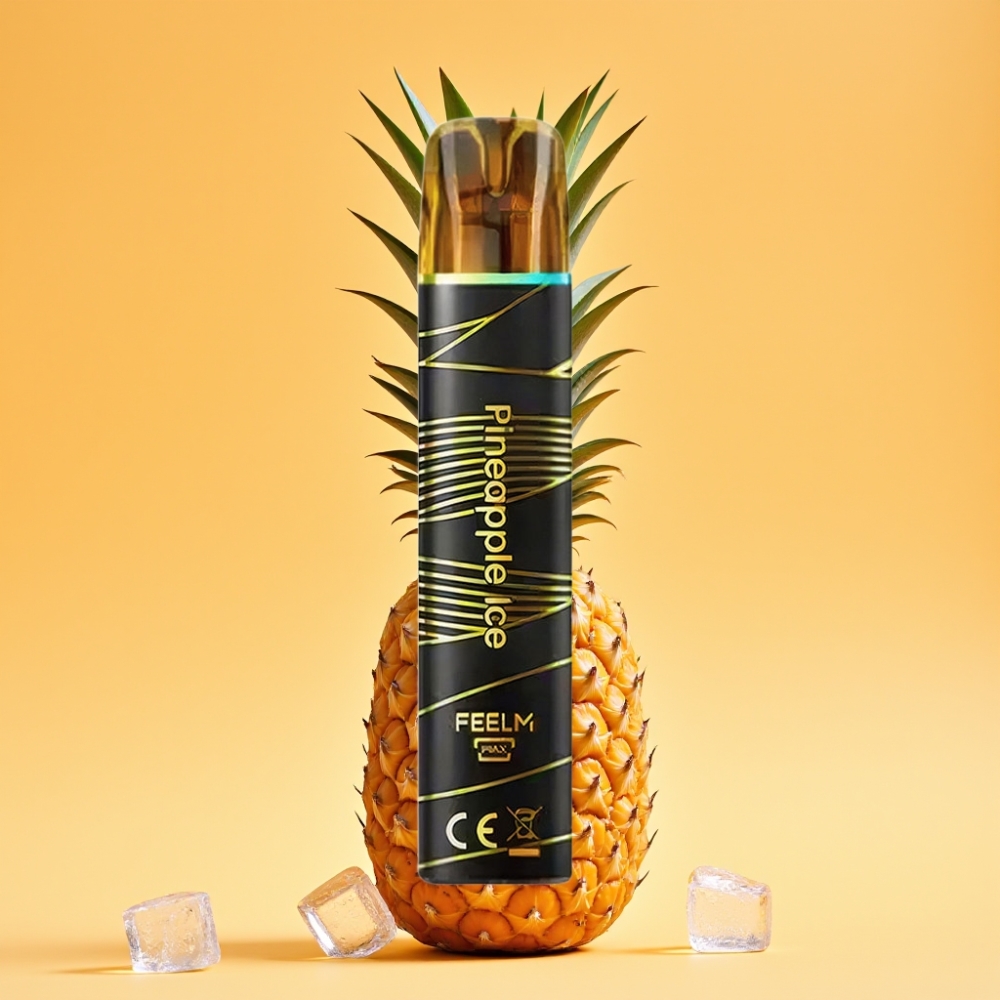 Denmark distributors JNR Black&Golden 800 Puffs Engangs Vape Ananas Is