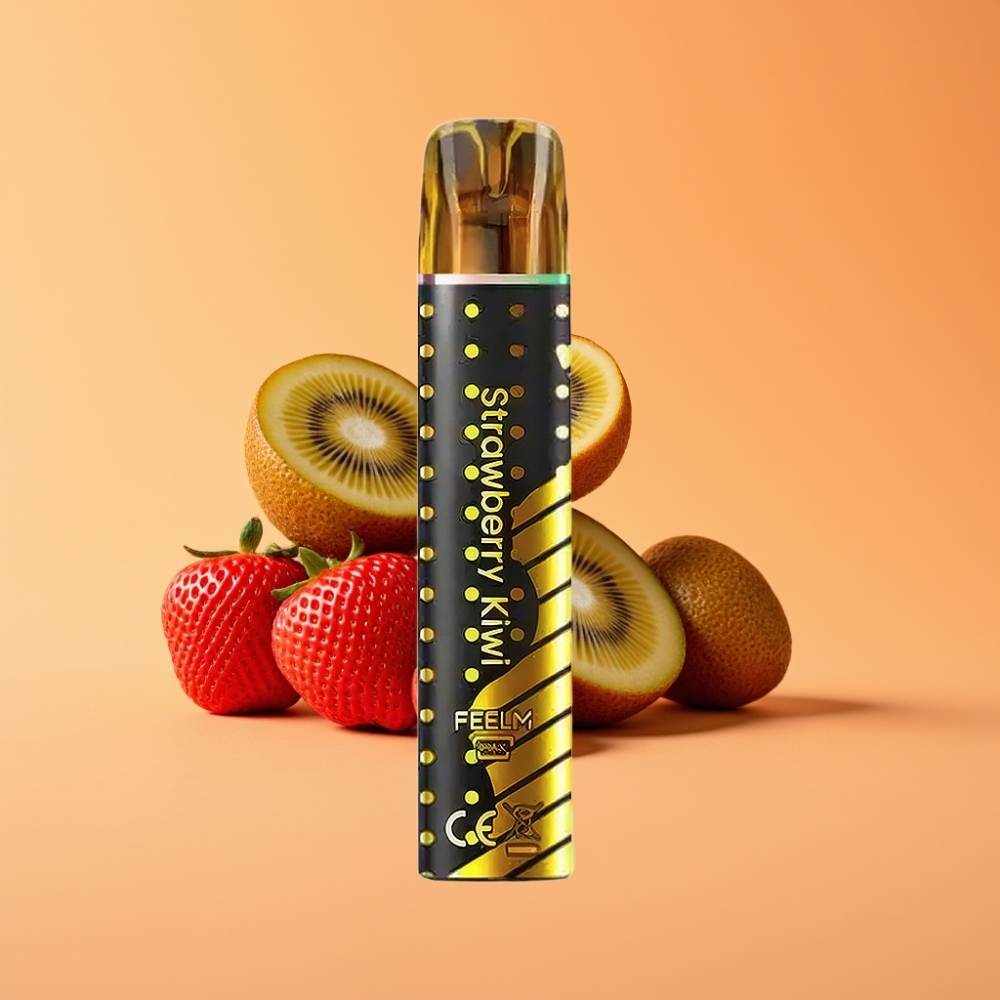Denmark distributors JNR Black&Golden 800 Puffs Engangs Vape Jordbær Kiwi