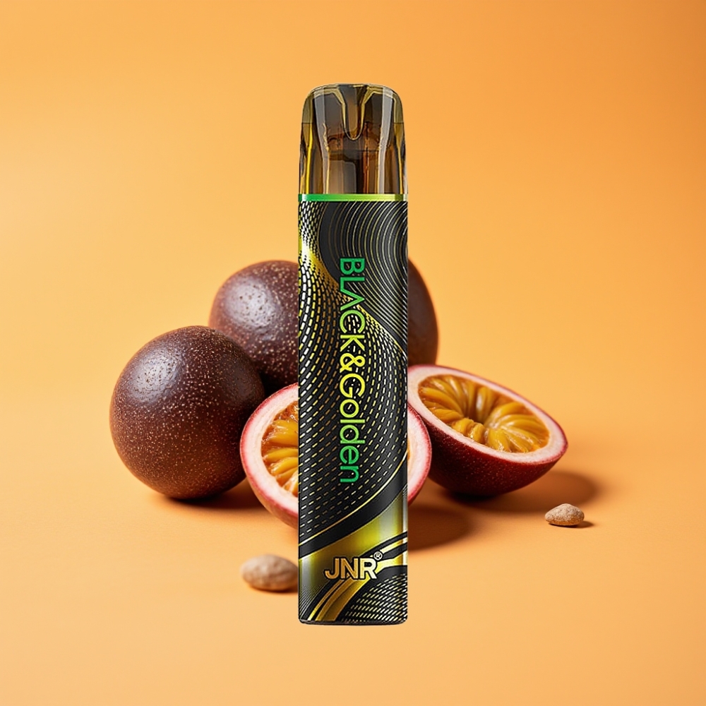 JNR Black&Golden 600+200 Puffs Engangs Vape Lidenskabsmonster 800 Puffs