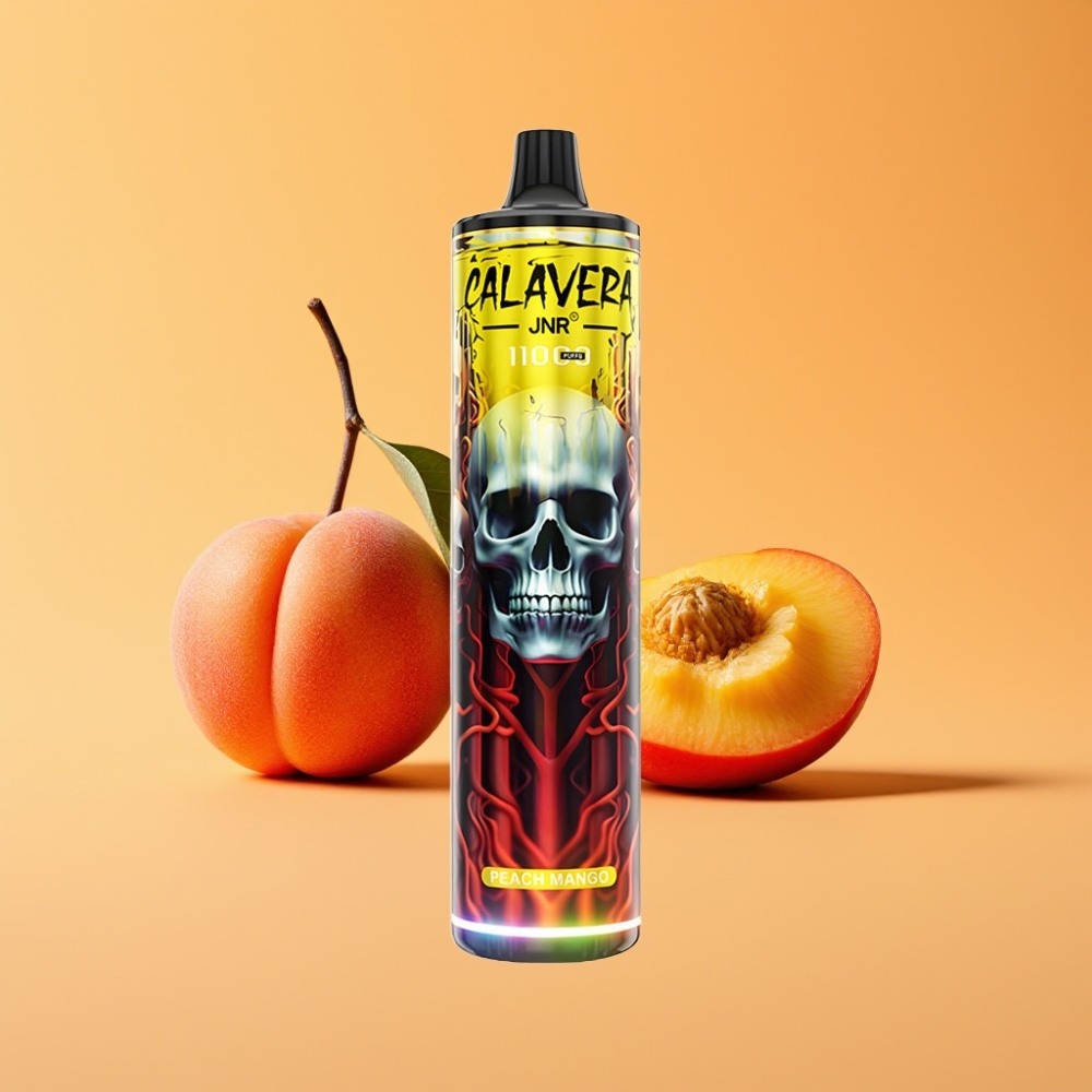 JNR Calavera 11000 Puffs Disposable Vape Fersken Mango med Type-C opladning