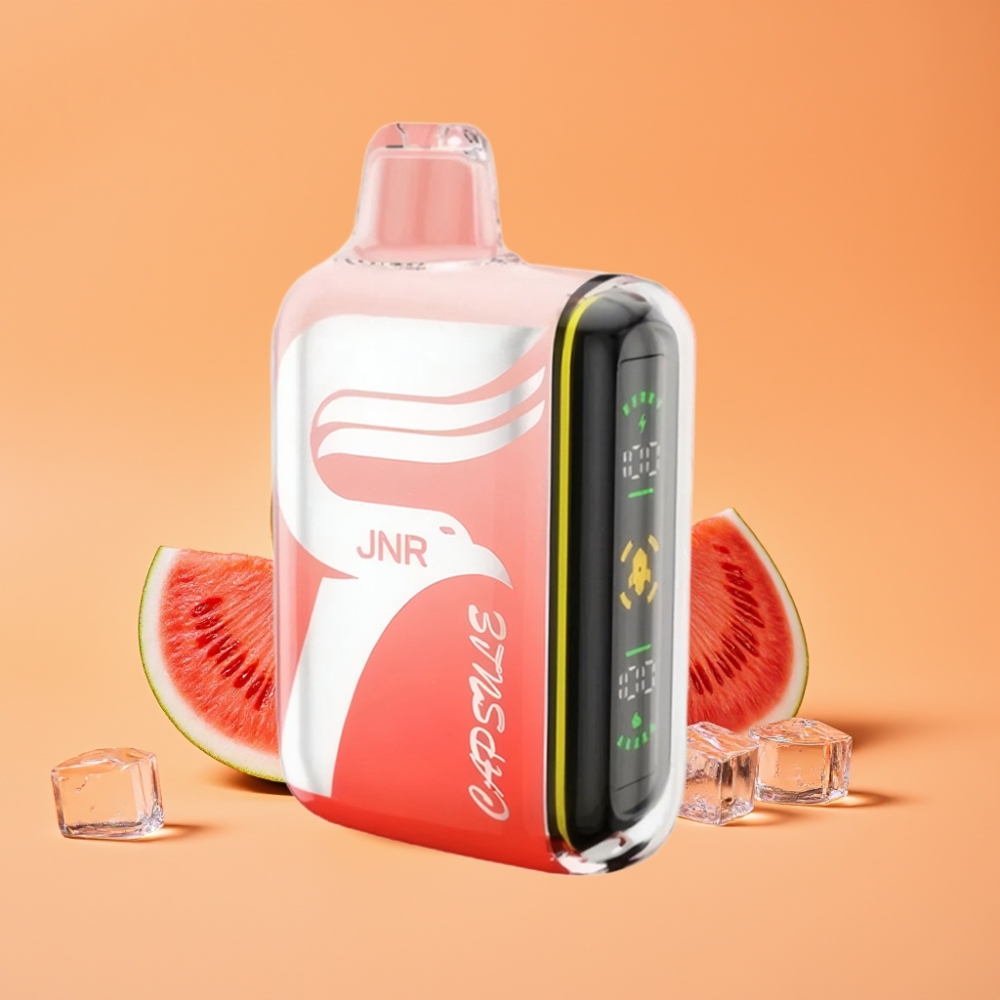 JNR Capsule 15000 Puffs Engangs Vandmelon Brazz Is med Boost Mode & Type-C Hurtigopladning