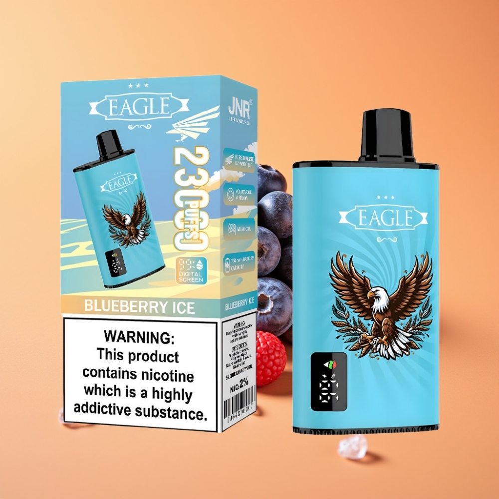 JNR EAGLE Smart 23000 Puffs Disposable Vape Blåbær Is med Digital Skærm