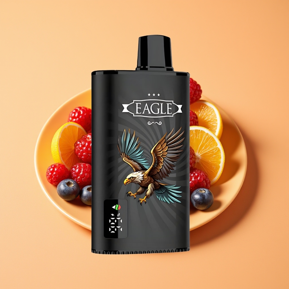 JNR EAGLE Smart 23000 Puffs Disposable Vape Blandede Bær med Digital Skærm & 1.0ohm Mesh Coil