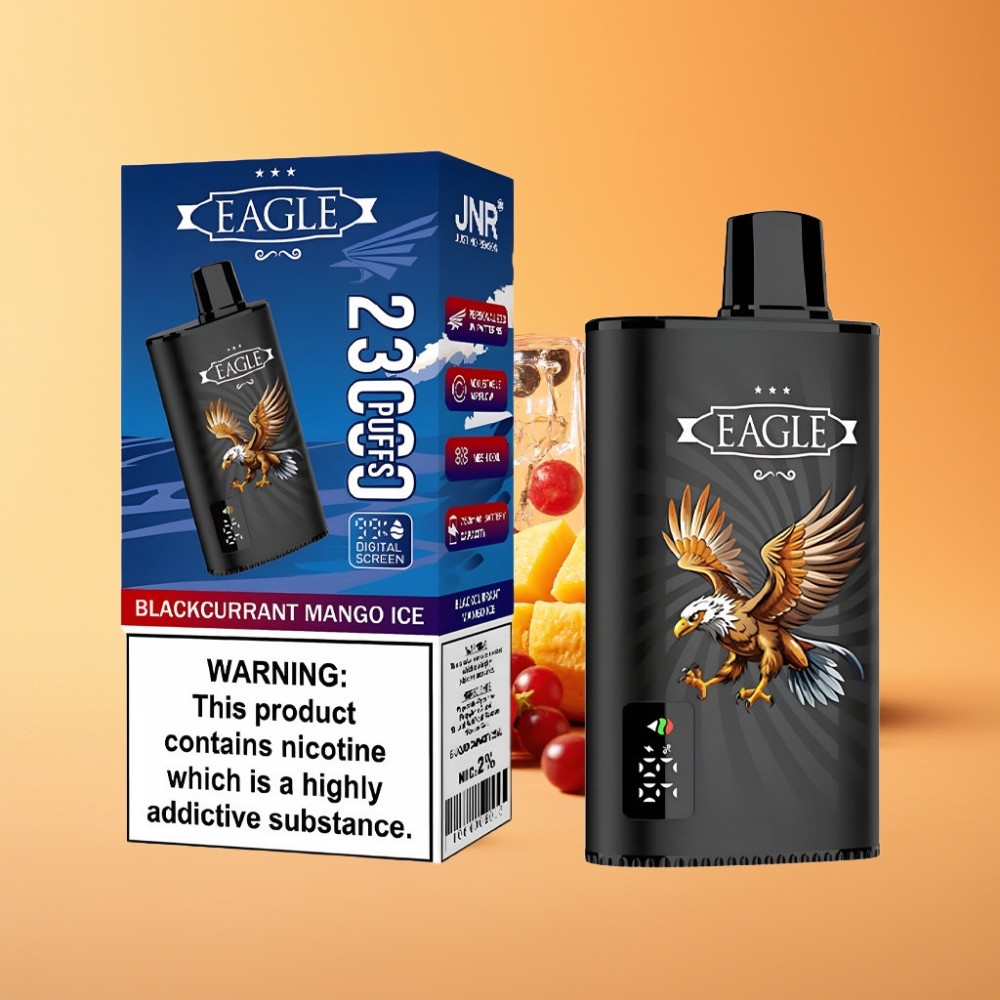 JNR EAGLE Smart 23000 Puffs Disposable Vape Solbær Mango Is med Digital Skærm