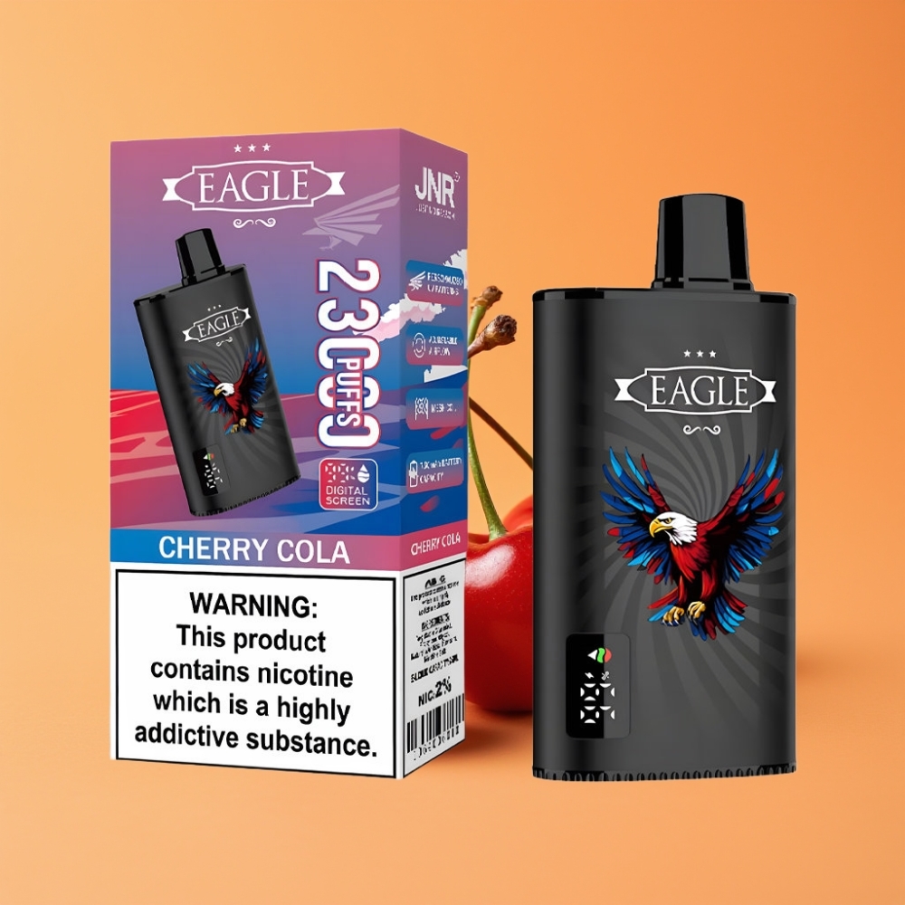 JNR EAGLE Smart 23000 Puffs Engangs Vape Kirsebær Cola med Digital Skærm