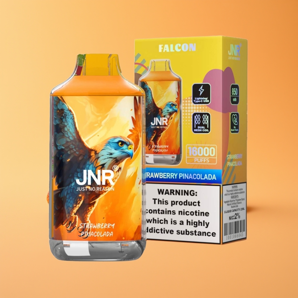 JNR Falcon 16000 Puffs Disposable Vape Jordbær Pina Colada 850 mAh