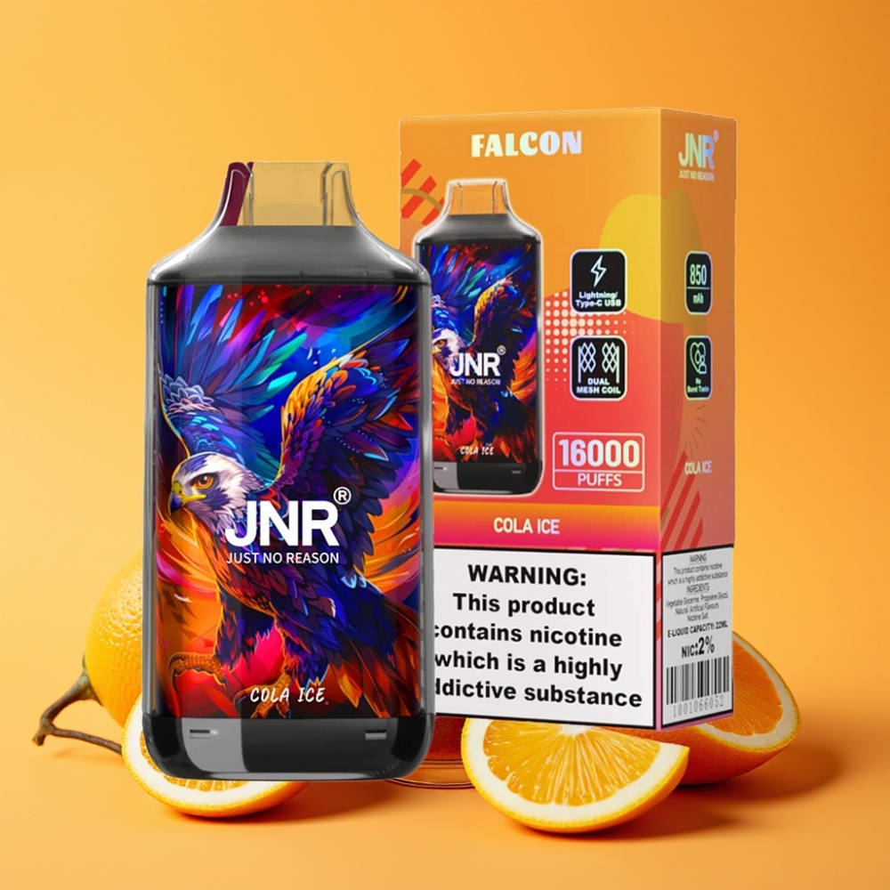 JNR Falcon 16000 Puffs Engangs Vape Cola Is med 850 mAh & 22ml