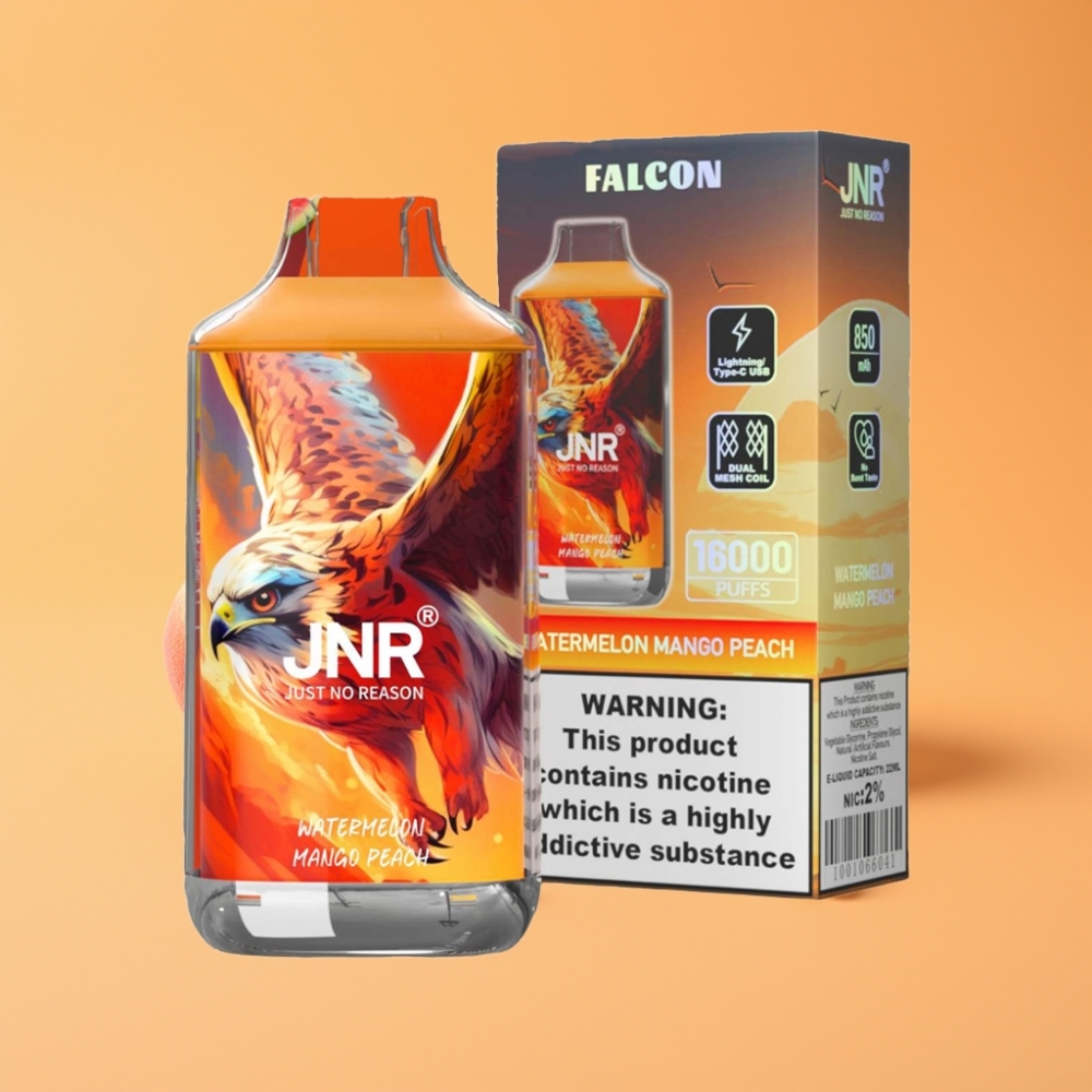 JNR Falcon 16000 Puffs Engangs Vape Vandmelon Mango Fersken 850 mAh