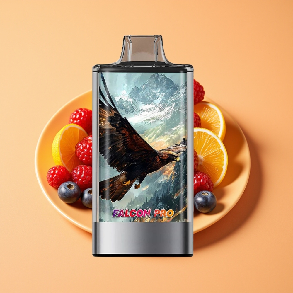 JNR Falcon Pro 28000 Disposable Vape Blandede Bær med 28000 Puffs og USB Type-C Opladning