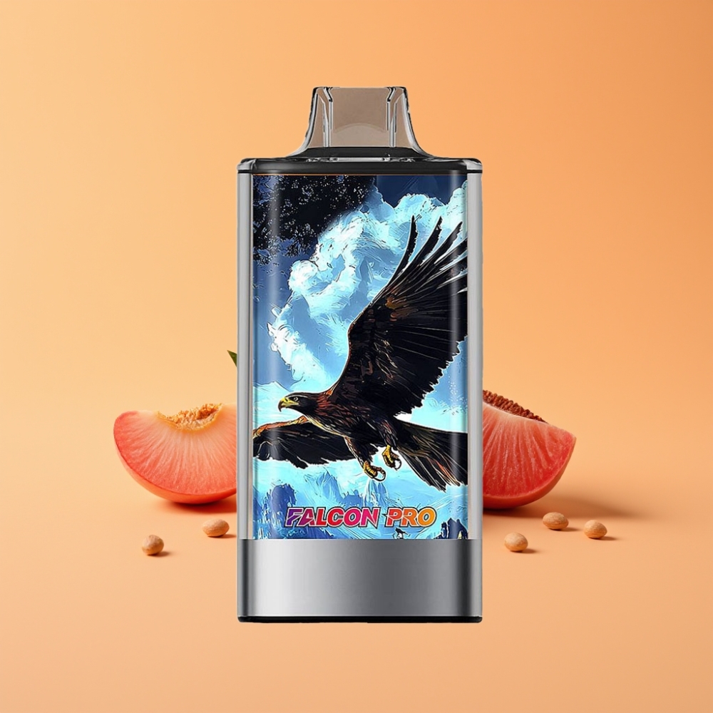 JNR Falcon Pro 28000 Disposable Vape Hvid Fersken Razz med 30ml og 28000 Puffs