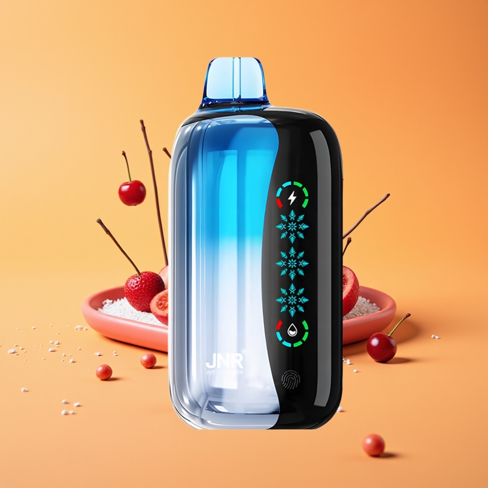 JNR Flex Ice 21000 Puffs Engangs Vape Blå Kirsebær Eksplosion med Justerbar Airflow og 26ml E-liquid