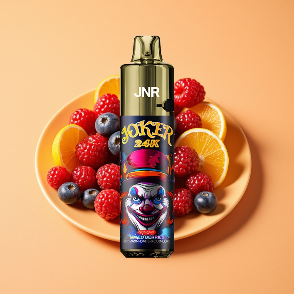 JNR Joker 24K Puffs Disposable Vape Blandede Bær med 800mAh Batteri