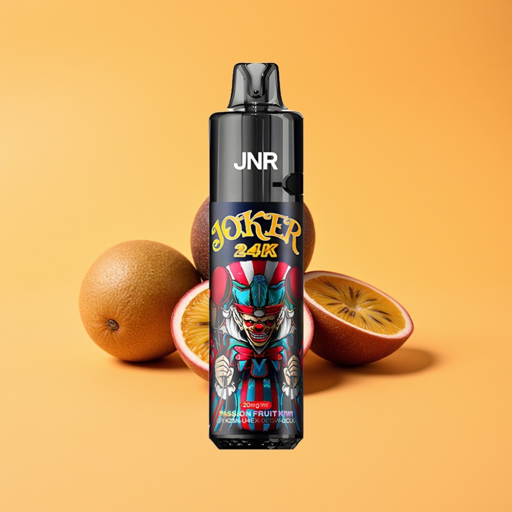JNR Joker 24K Puffs Disposable Vape Passionsfrugt Kiwi med 800mAh Batteri